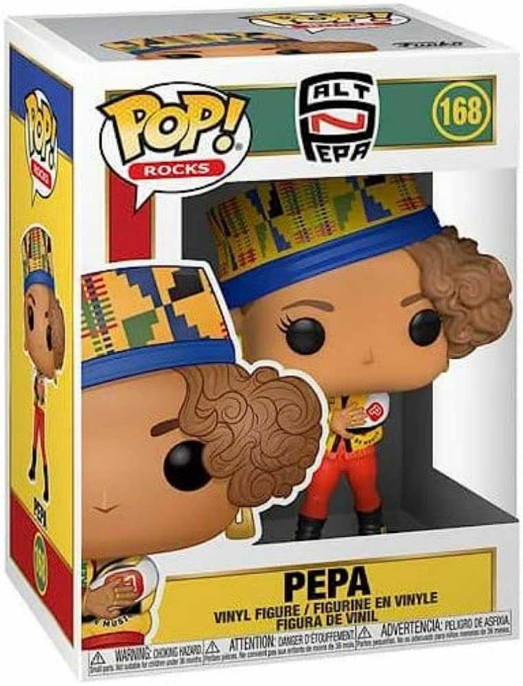 Salt N Pepa: Funko Pop! Salt-N-Pepa - Pepa #168 - Funko Pop! Rocks (Salt N Pepa) action figure collectible [Barcode 889698453806] - Main Image 3