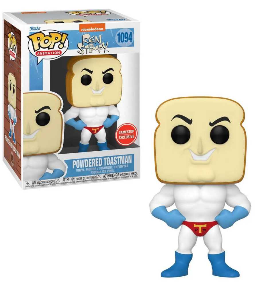 Ren And Stimpy: Funko Pop! Ren And Stimpy - Powdered Toastman #1094 - Funk Pop! Animation (Ren And Stimpy) action figure collectible [Barcode 889698588300] - Main Image 2