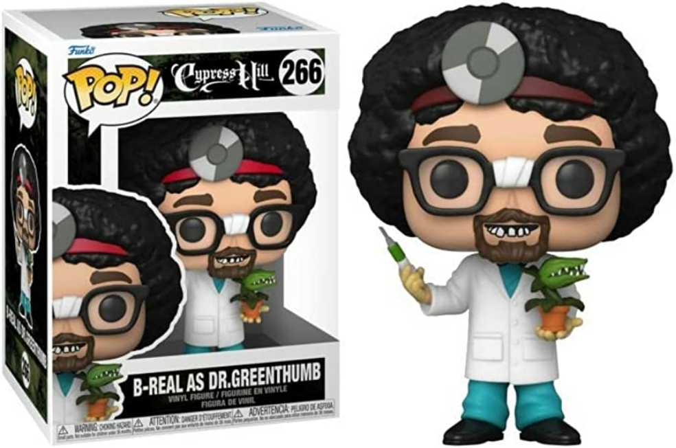 Cypress Hill: Funko Pop! Cypress Hill - B-R e a l As Dr. Greenthum b #266 - Funko Pop! (Cypress Hill) action figure collectible [Barcode 889698614429] - Main Image 2