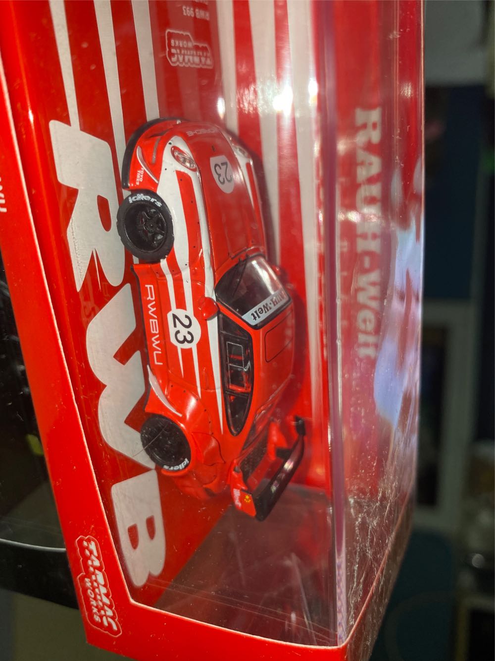 Porsche Rwb 993 Rwbwu #23 Red  911 Red White - Tarmac (RWB) action figure collectible [Barcode 9580015714297] - Main Image 2