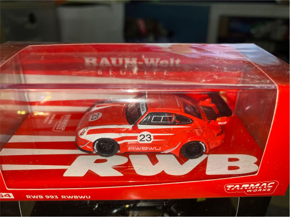 Porsche Rwb 993 Rwbwu #23 Red  911 Red White - Tarmac (RWB) action figure collectible [Barcode 9580015714297] - Main Image 3