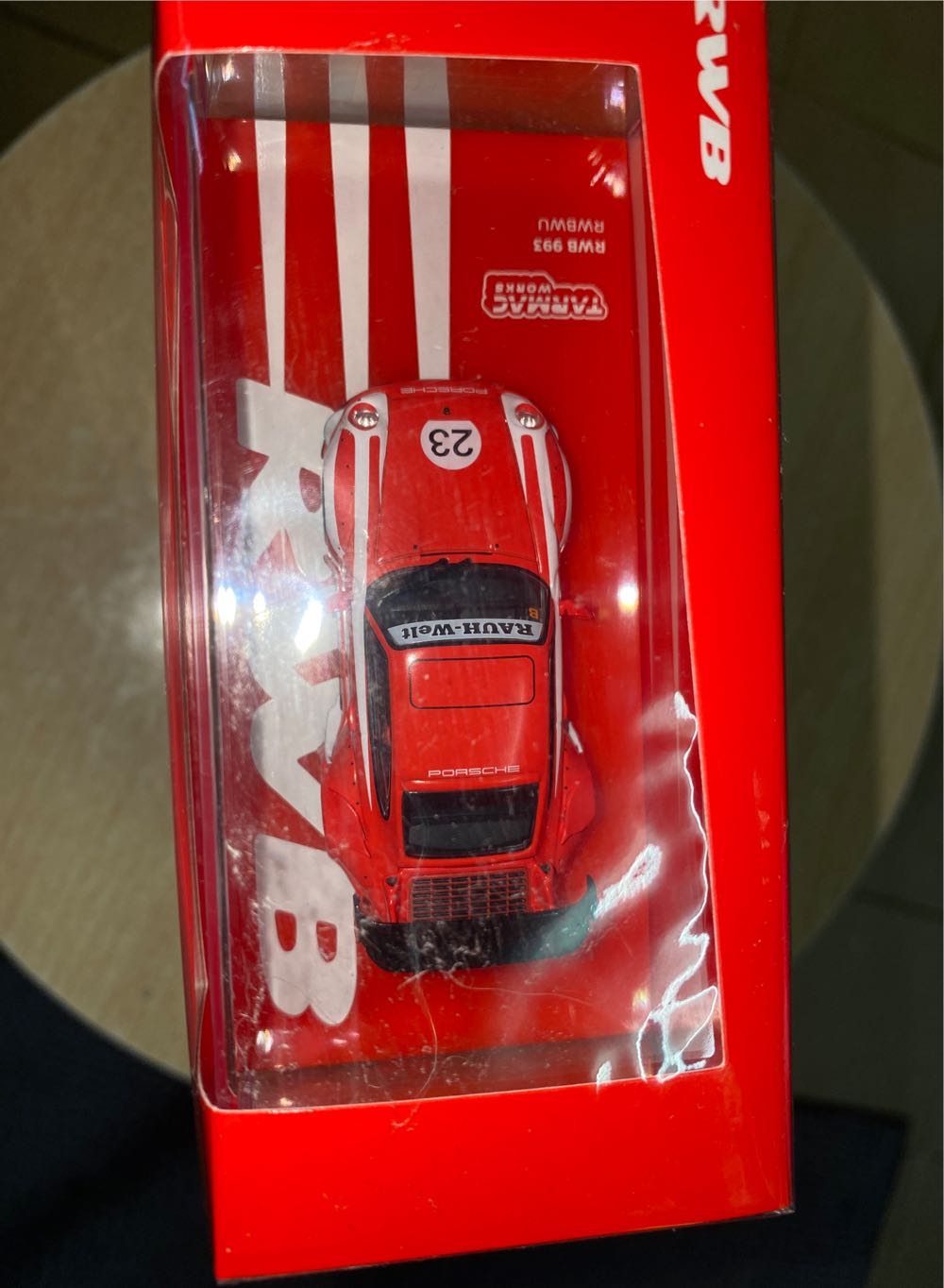 Porsche Rwb 993 Rwbwu #23 Red  911 Red White - Tarmac (RWB) action figure collectible [Barcode 9580015714297] - Main Image 4