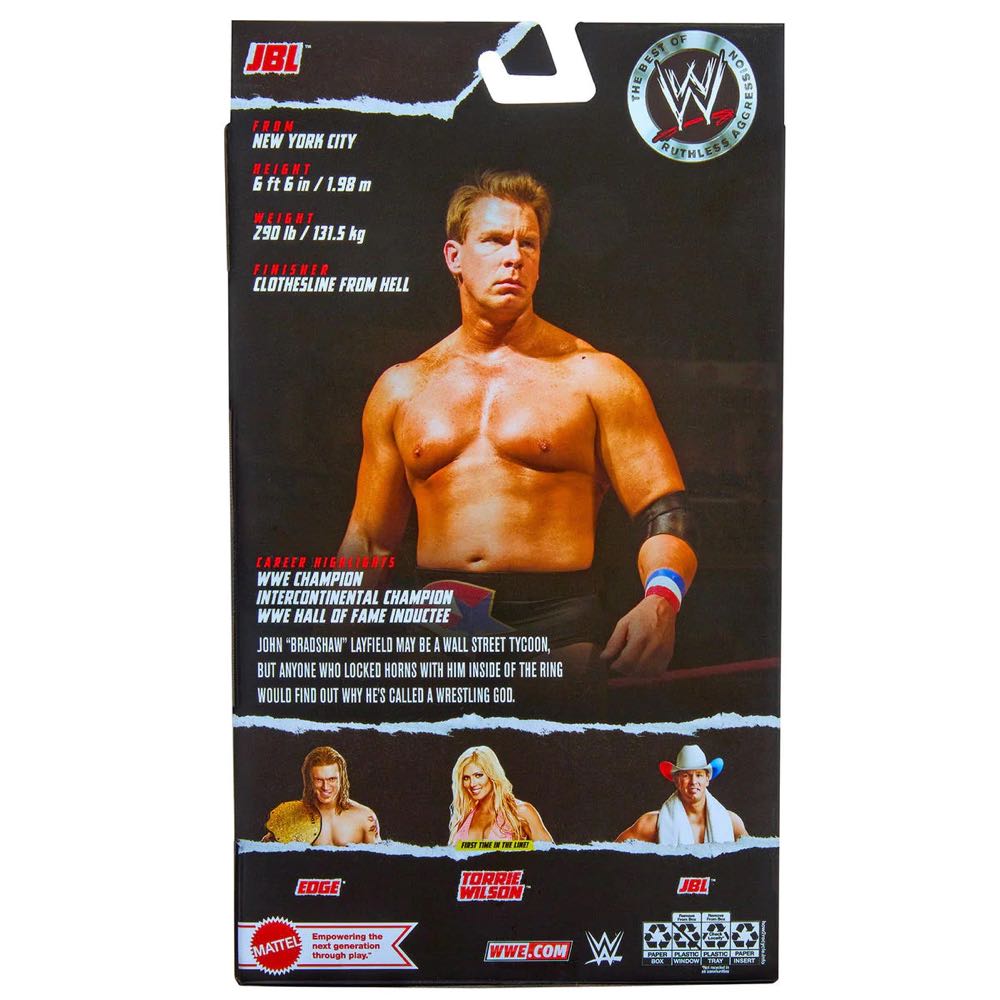 JBL - BEST OF RUTHLESS AGGRESSION SERIES 5 (EXCLUSIVE) - Mattel (Attire Date: 2004–2005 WWE Championship reign (Ruthless Aggression era)) action figure collectible [Barcode 194735137169] - Main Image 3
