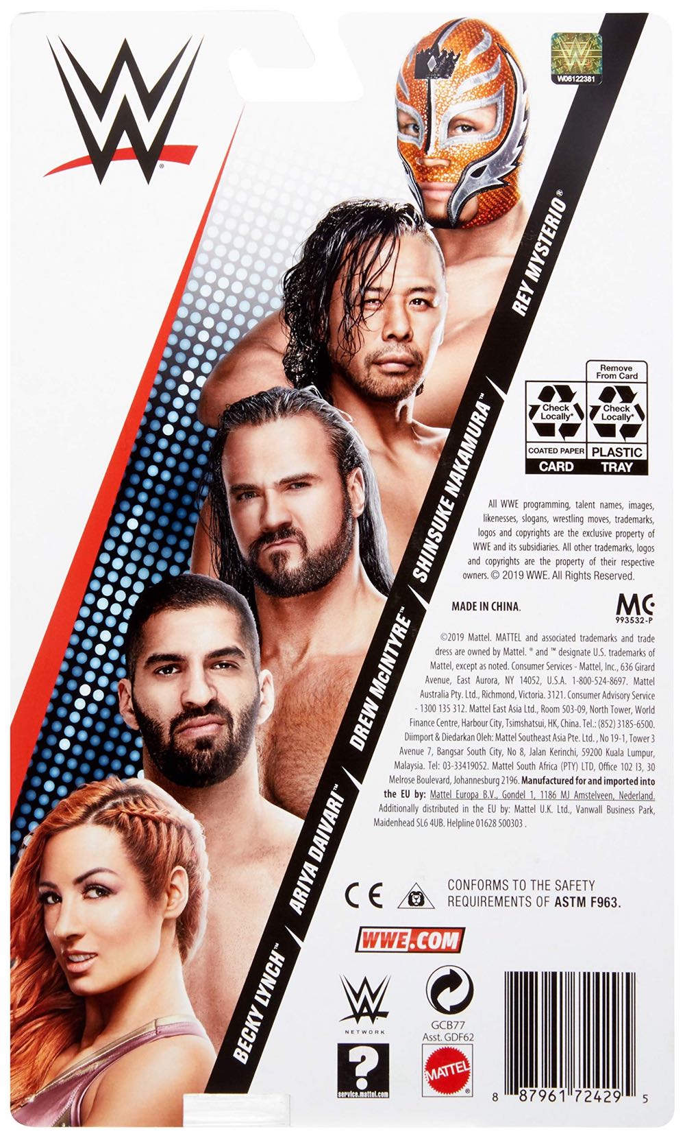 Ariya Daivari - Mattel (WWE Basic Series #99) action figure collectible [Barcode 887961724295] - Main Image 3