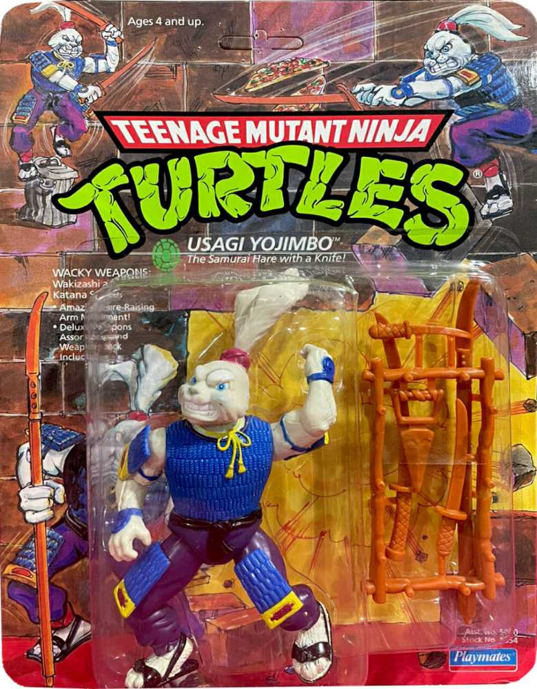 TMNT: Playmates Teenage Mutant Ninja Turtles - 1989 Original Usagi Yojimbo (Loose) - Playmates (TMNT) (Teenage Mutant Ninja Turtles - Classics) action figure collectible - Main Image 2