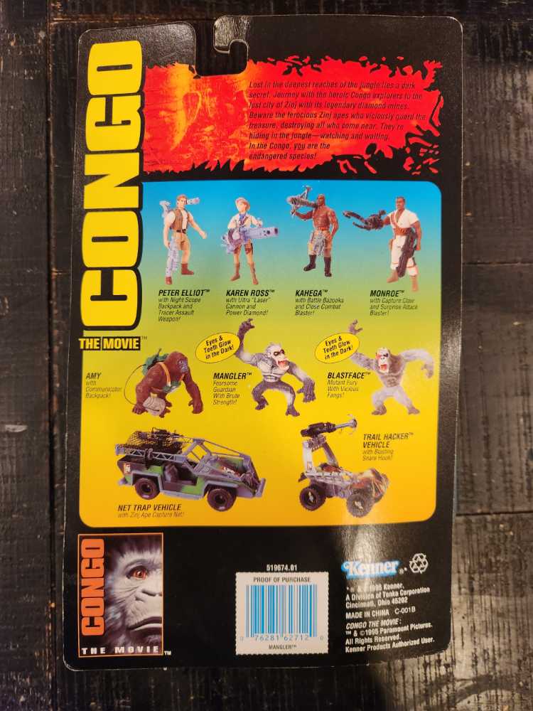 Mangler - Kenner (Congo The Movie) action figure collectible [Barcode 076281627120] - Main Image 2