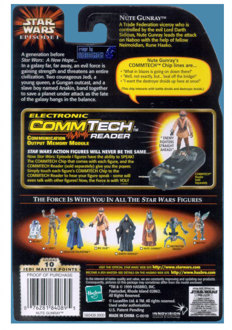 Star Wars: Nute Gunray  - Hasbro (Episode 1) action figure collectible - Main Image 4