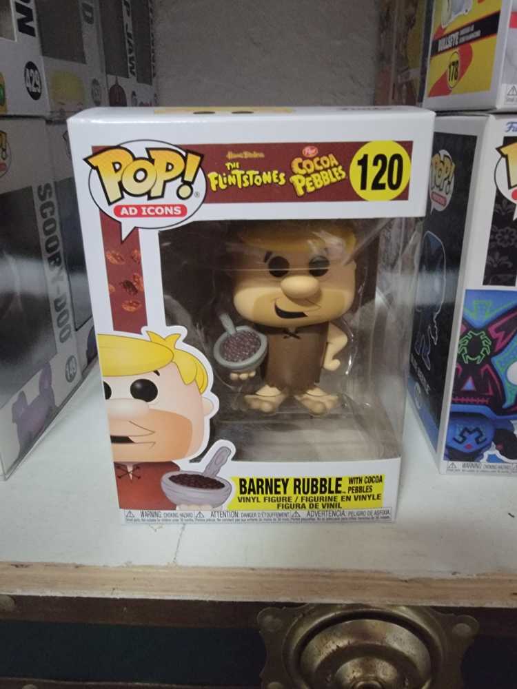 Ad Icons Cocoa Pebbles Barney Rubble With Cocoa Pebbles  action figure collectible - Main Image 1