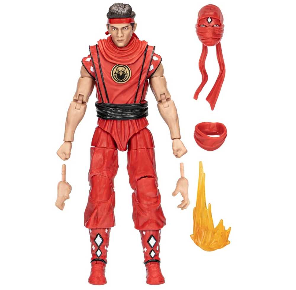 Morphed Miguel Diaz Red Eagle Ranger - Hasbro (PR x Cobra Kai) action figure collectible [Barcode 5010994187286] - Main Image 3