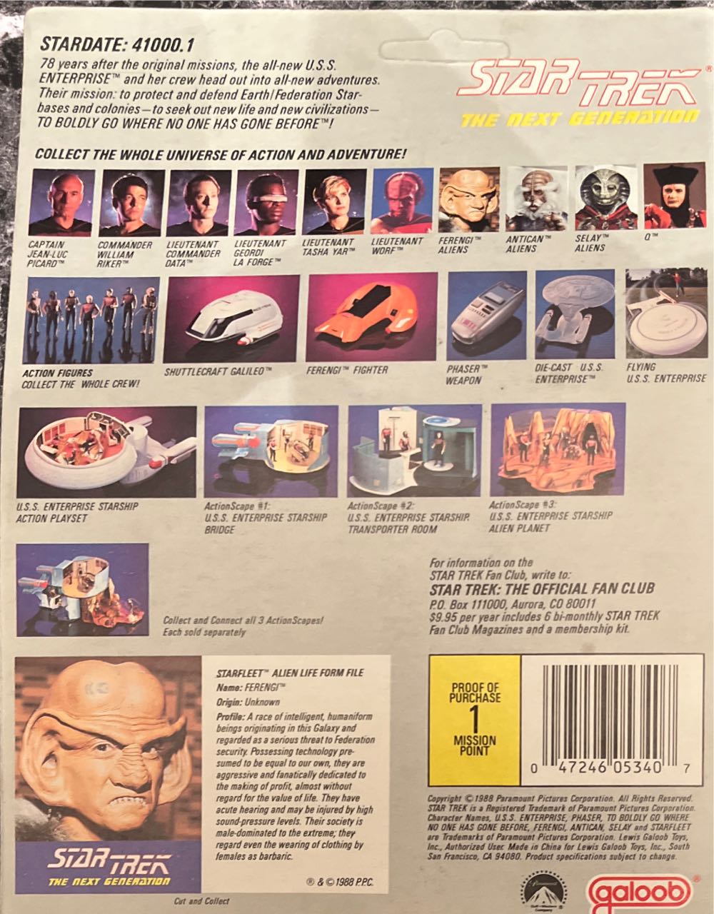 Star Trek: TNG Galoob - Ferengi - Galoob (Star Trek: The Next Generation) action figure collectible [Barcode 047246053407] - Main Image 2