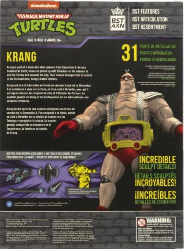 BST AXN Krang Android Body - BXT AXN / Loyal Subjects (TMNT BST AXN) action figure collectible [Barcode 850039772542] - Main Image 4