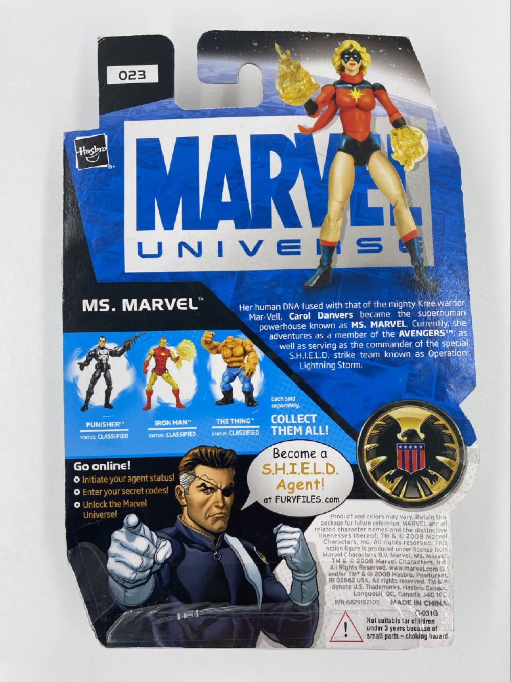 Marvel: Ms. Marvel (Carol Danvers) - Hasbro (Marvel Universe Fury Files) action figure collectible - Main Image 3
