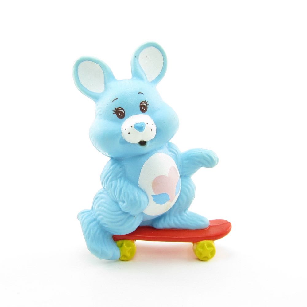 Care Bears: Swift Heart Rabbit (Riding on a Skateboard) - Kenner (Care Bear Cousins) action figure collectible - Main Image 1