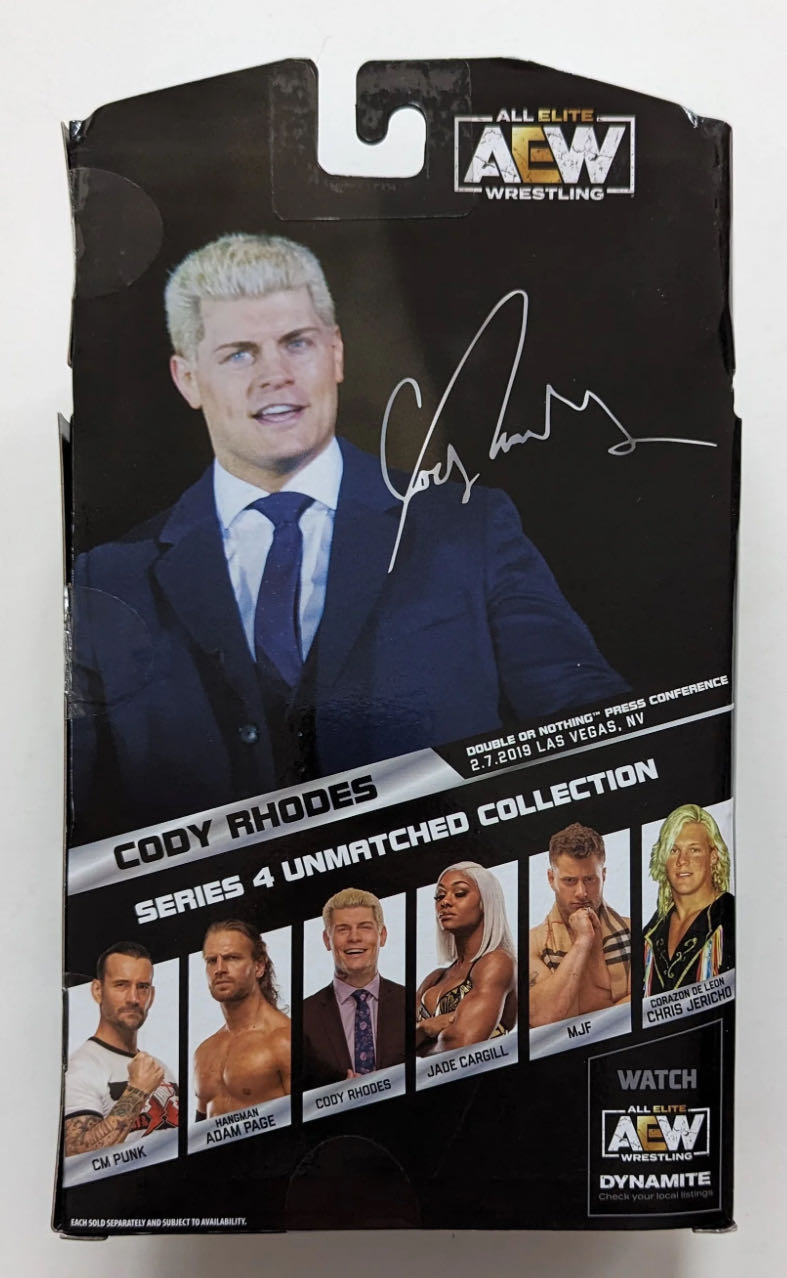 Cody Rhodes - Jazwares AEW (AEW Unmatched Collection - Series 4) action figure collectible - Main Image 2