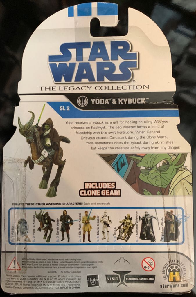 CW SL#2 Yoda & Kybuck - Hasbro (Star Wars The Clone Wars) action figure collectible - Main Image 2