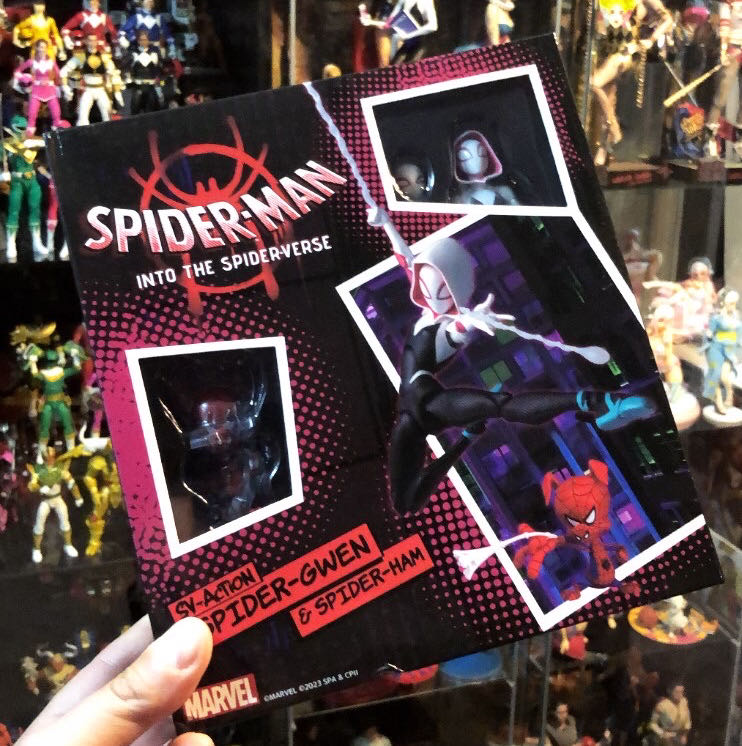 Spider-Gwen & Spider-Ham (SV-Action) - Sentinel Toys (Spider-man: Into the Spider-verse) action figure collectible [Barcode 4571335883782] - Main Image 3