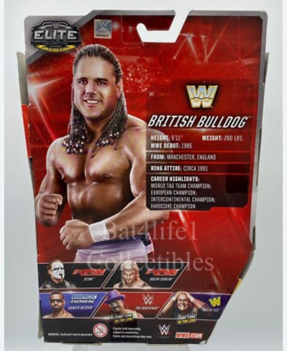 British Bulldog - WWE Mattel (WWE Elite Series 39 (2016)) action figure collectible - Main Image 2