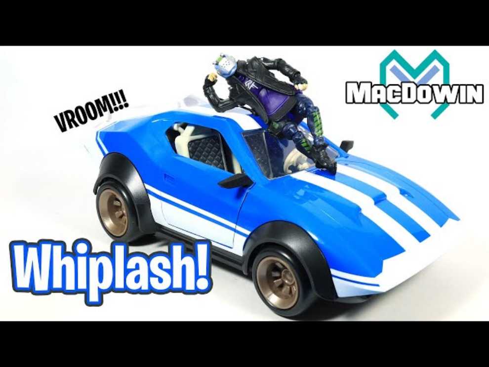 Fortnite Joy Ride Whiplash Vehicle Blue & White With 4-inch Articulated X-lord Figure - Jazwares (Fortnite) action figure collectible [Barcode 191726405931] - Main Image 3