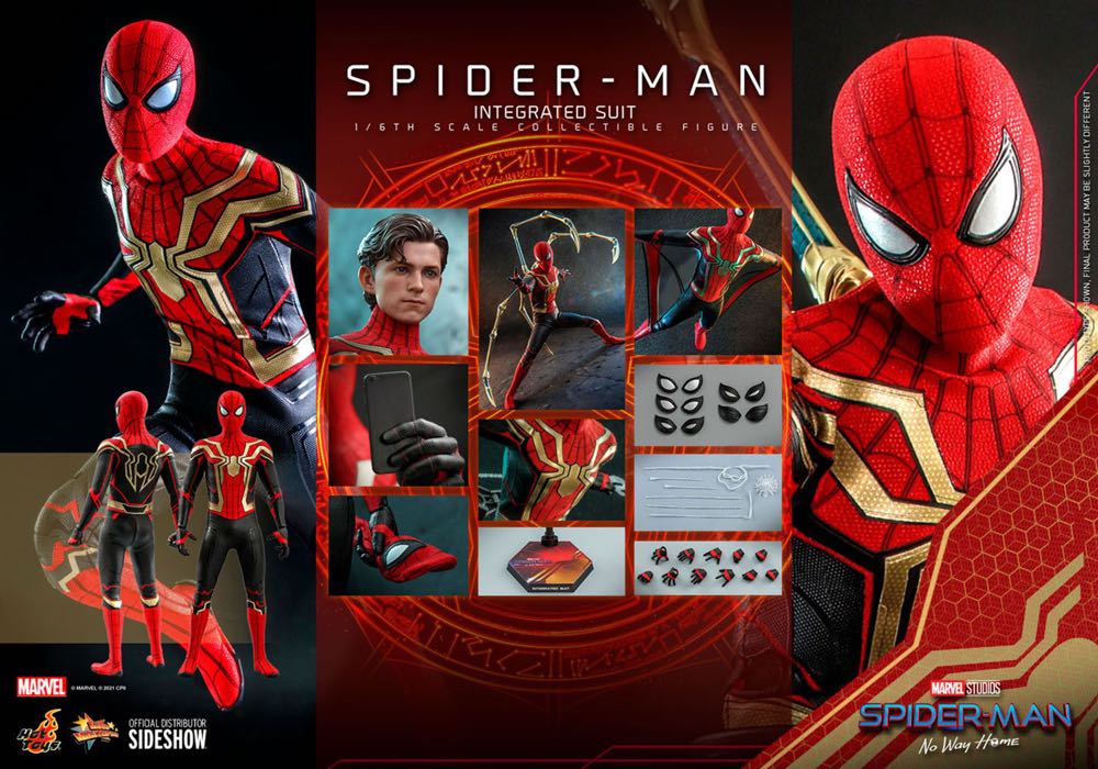 Hot Toys MMS 623 Spider-Man No Way Home Spider-Man (Integrated Suit) - Hot Toys (Spider-Man) action figure collectible - Main Image 2