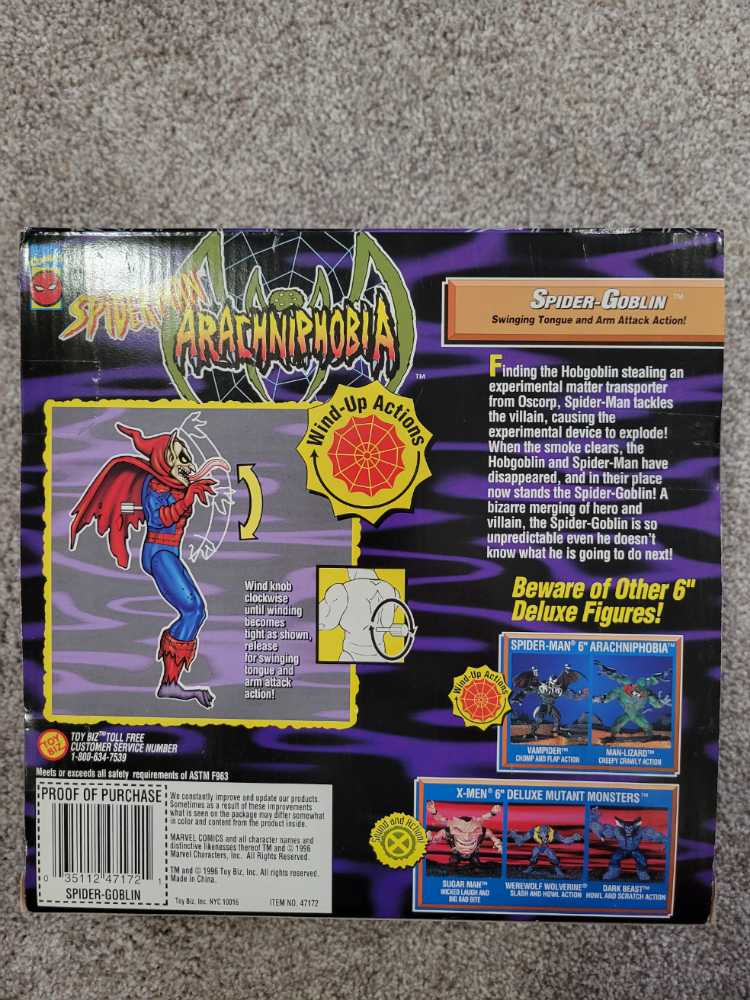 Spider-Goblin - Toy Biz (Toy Biz Spider-Man) action figure collectible [Barcode 035112471721] - Main Image 2