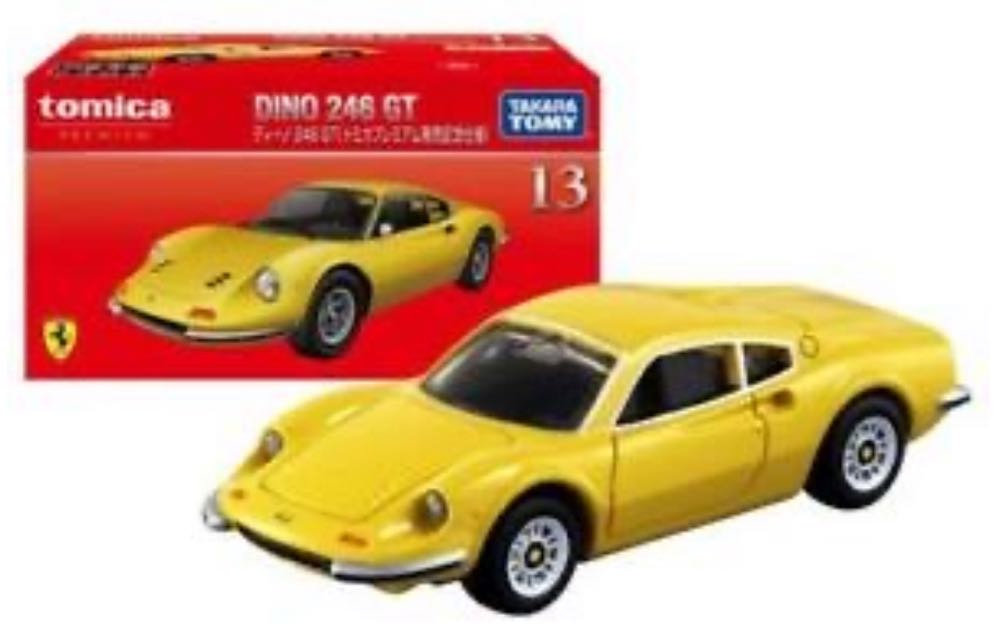 Ferrari Dino 246 GT - Tomica Premium (発売記念仕様) action figure collectible [Barcode 4904810131854] - Main Image 2