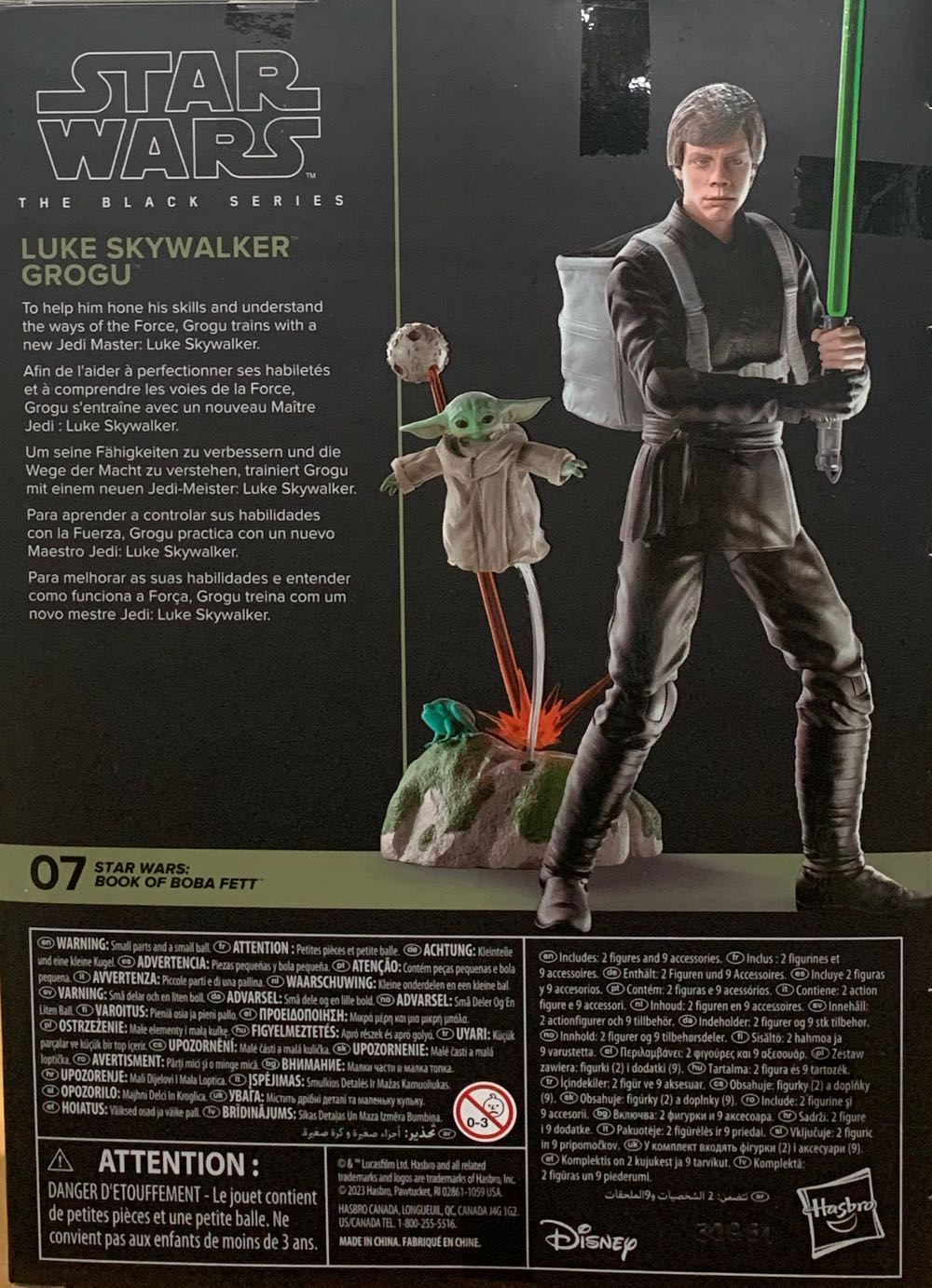 Luke Skywalker & Grogu - Hasbro (Star Wars: The Book Of Boba Fett) action figure collectible [Barcode 5010996154996] - Main Image 2
