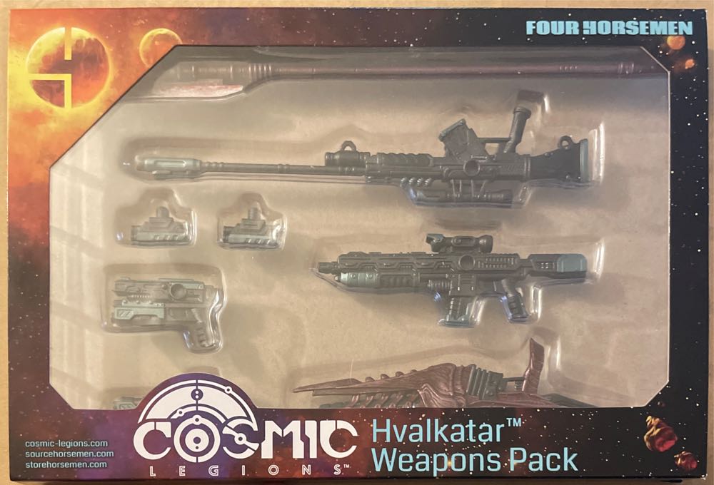 Hvalkatar Weapons Pack - Four Horsemen Studios (Cosmic Legions) action figure collectible [Barcode 658580361440] - Main Image 2