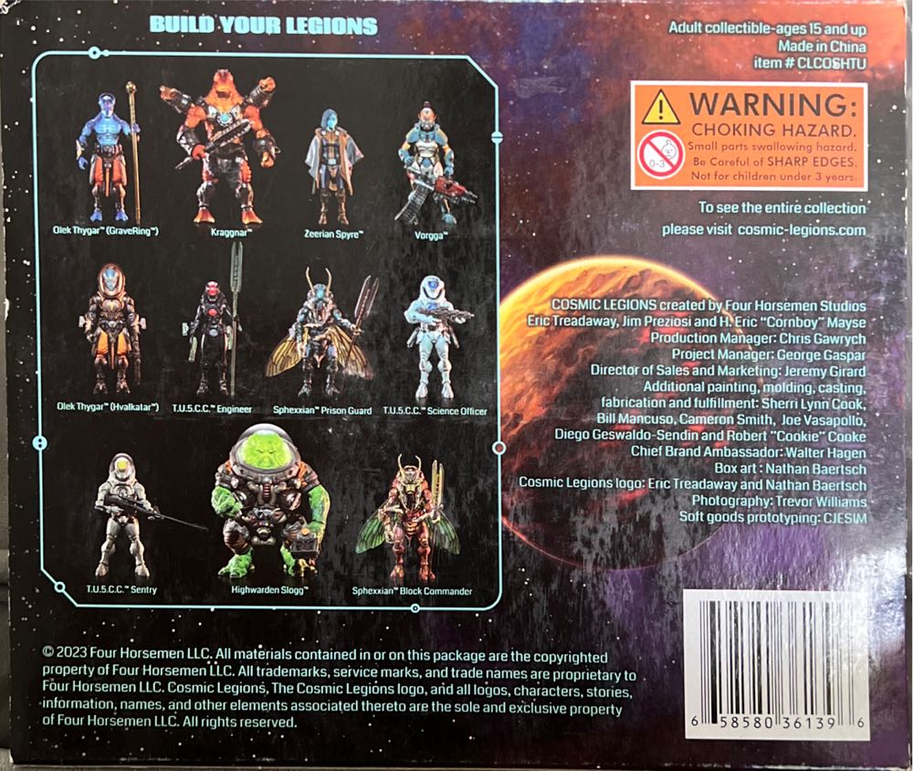 T.U.5.C.C. Hand Pack Cosmic Legions - Four Horsemen (Cosmic Legions) action figure collectible [Barcode 658580361396] - Main Image 3