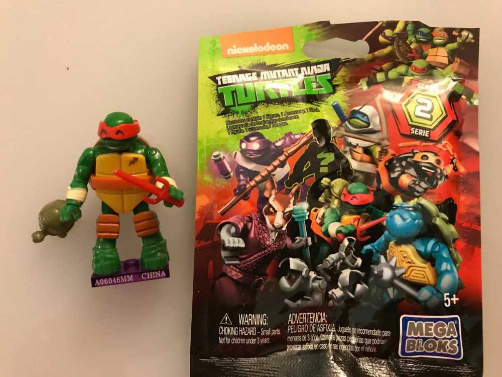 TMNT: Mega Construx Teenage Mutant Ninja Turtles Blind Bag Series 2 - Raphael (Loose) - Mega Construx (Teenage Mutant Ninja Turtles) action figure collectible - Main Image 2