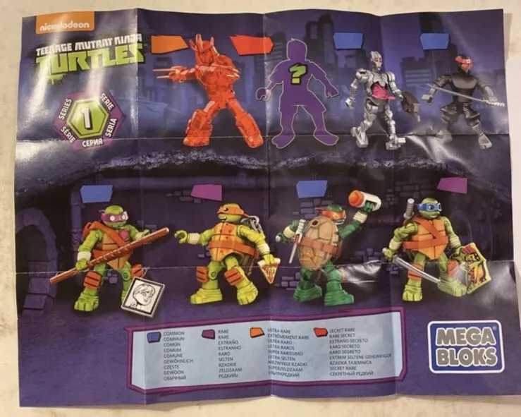 TMNT: Mega Construx Teenage Mutant Ninja Turtles Blind Bag Series 1 - Leonardo (Loose) - Mega Construx (Teenage Mutant Ninja Turtles) action figure collectible - Main Image 3