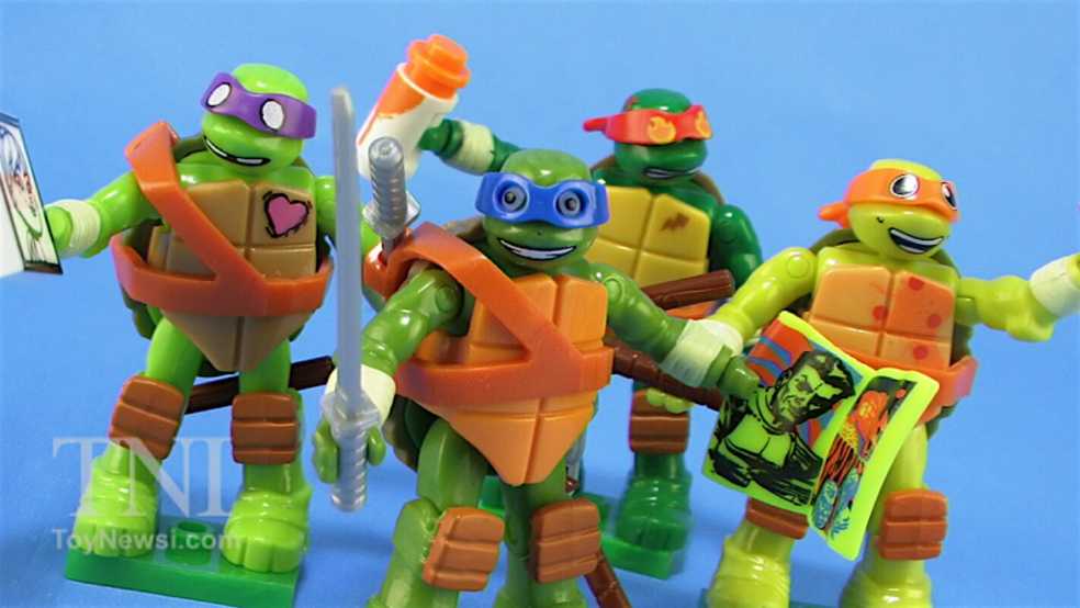 TMNT: Mega Construx Teenage Mutant Ninja Turtles Blind Bag Series 1 - Michelangelo (Loose) - Mega Construx (Teenage Mutant Ninja Turtles) action figure collectible - Main Image 3