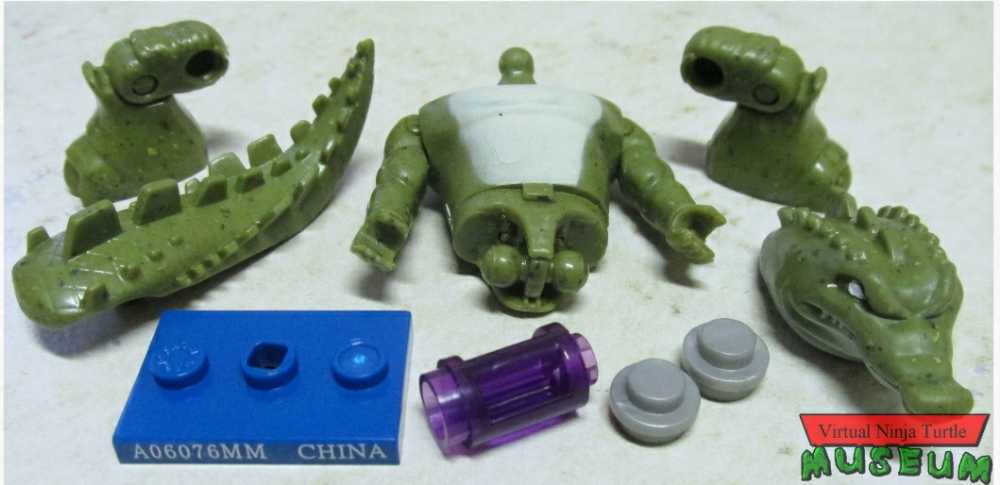 TMNT: Mega Construx Teenage Mutant Ninja Turtles Blind Bag Series 3 Leatherhead (Loose) - Mega Construx (Teenage Mutant Ninja Turtles) action figure collectible - Main Image 2
