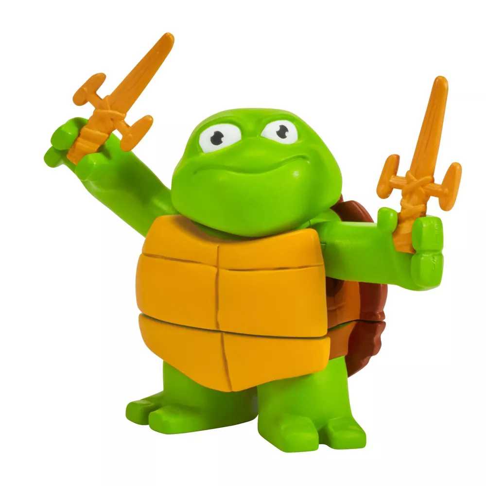 TMNT - Turtle Tots: Raph & Mikey - Playmates (Teenage Mutant Ninja Turtles) action figure collectible [Barcode 043377833482] - Main Image 3