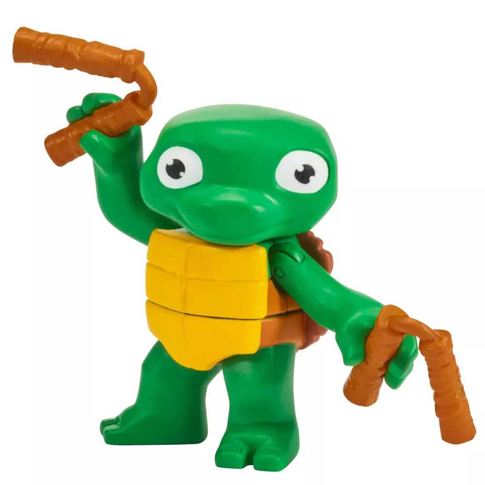 TMNT - Turtle Tots: Raph & Mikey - Playmates (Teenage Mutant Ninja Turtles) action figure collectible [Barcode 043377833482] - Main Image 4