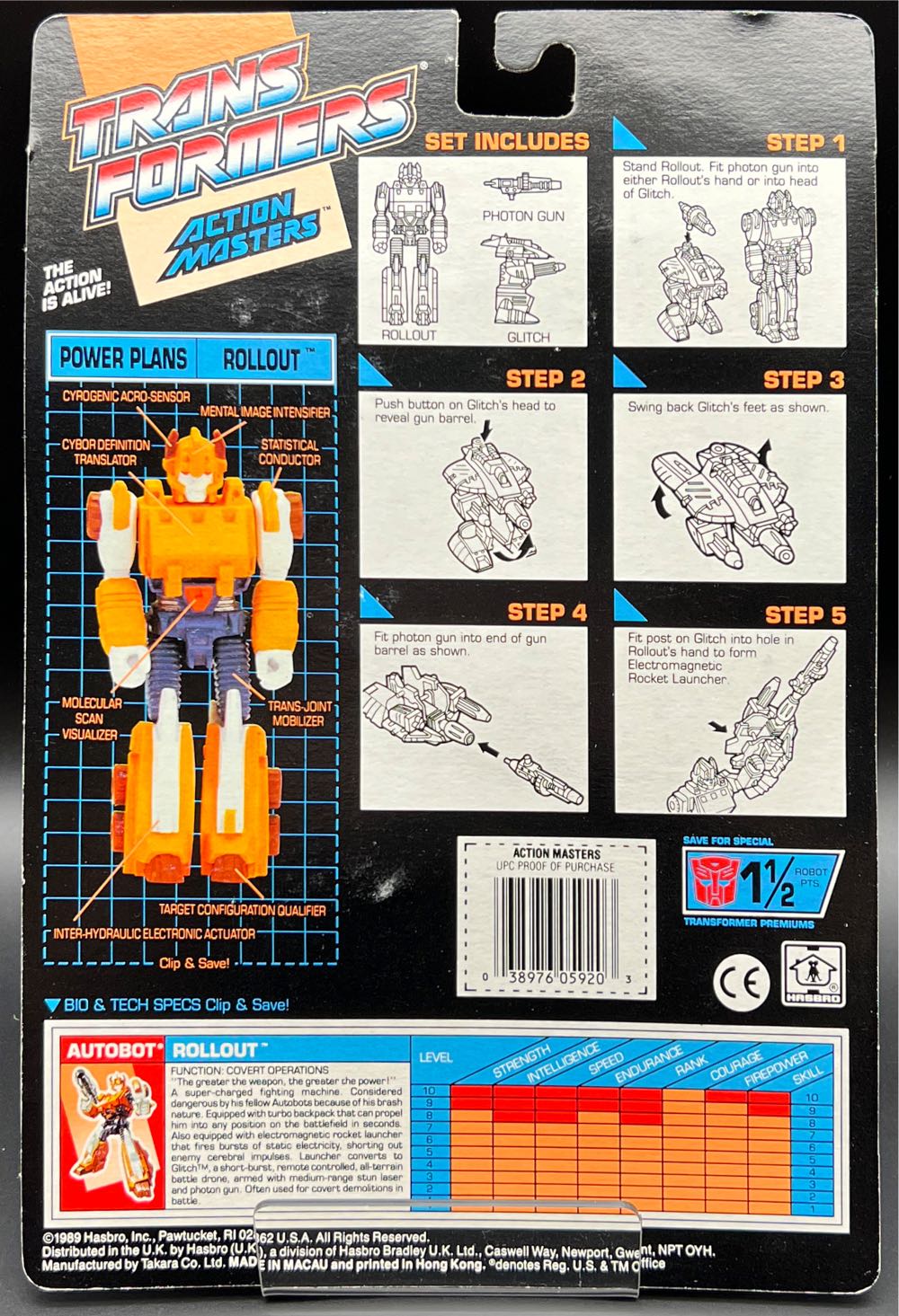 Rollout w/ Glitch - Hasbro (Transformers G1 ActionMasters) action figure collectible [Barcode 038976059203] - Main Image 2