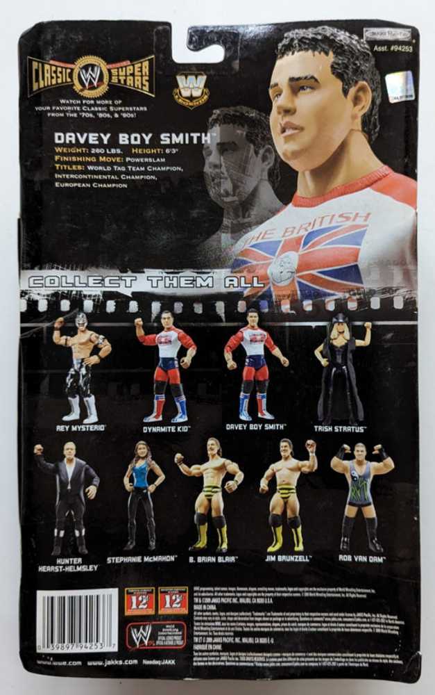Davey Boy Smith - Jakks Pacific Classic Superstars - Jakks Pacific / WWE (Wwe Wrestling) action figure collectible - Main Image 2
