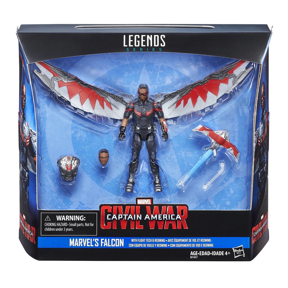 Marvel: Falcon - Hasbro (Marvel Legends 3.75” Captain America Civil War) action figure collectible - Main Image 2