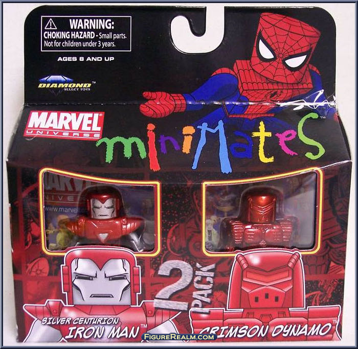 Iron Man [Silver Centurion] / Crimson Dynamo - Diamond Select (Marvel Minimates) action figure collectible - Main Image 2
