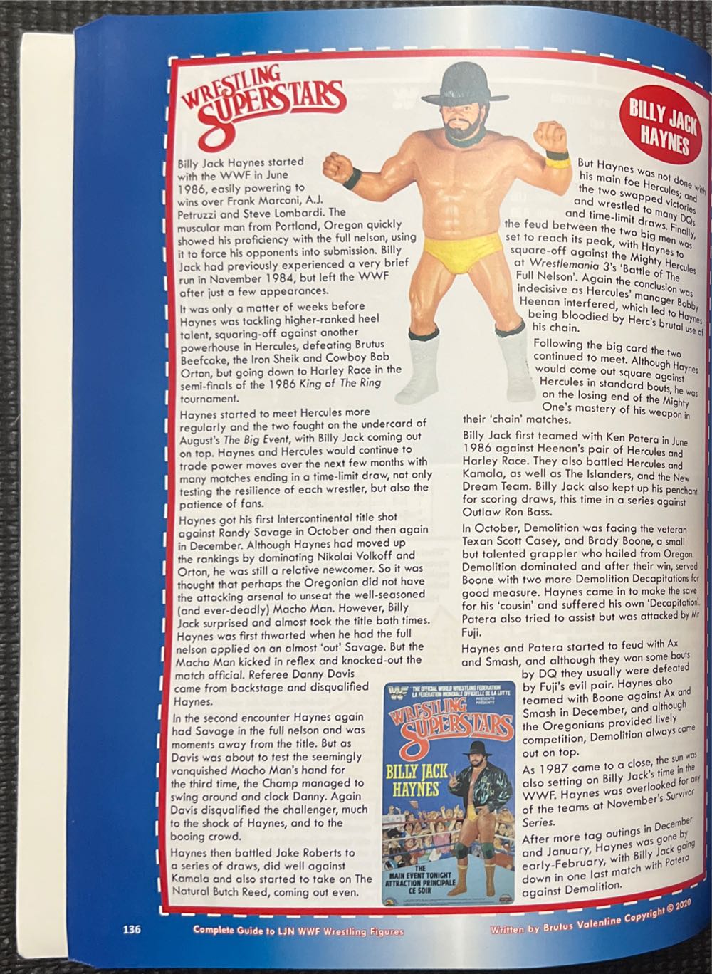 Billy Jack Haynes LJN - LJN Toys Ltd. (WWF - LJN) action figure collectible - Main Image 3