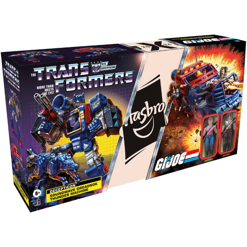 G.I. Joe/transformers Soundwave Dreadnok Thunder Machine w/ Ravage, Zartan & Zarana - Hasbro (Transformers Collaborative) action figure collectible [Barcode 5010996146649] - Main Image 1