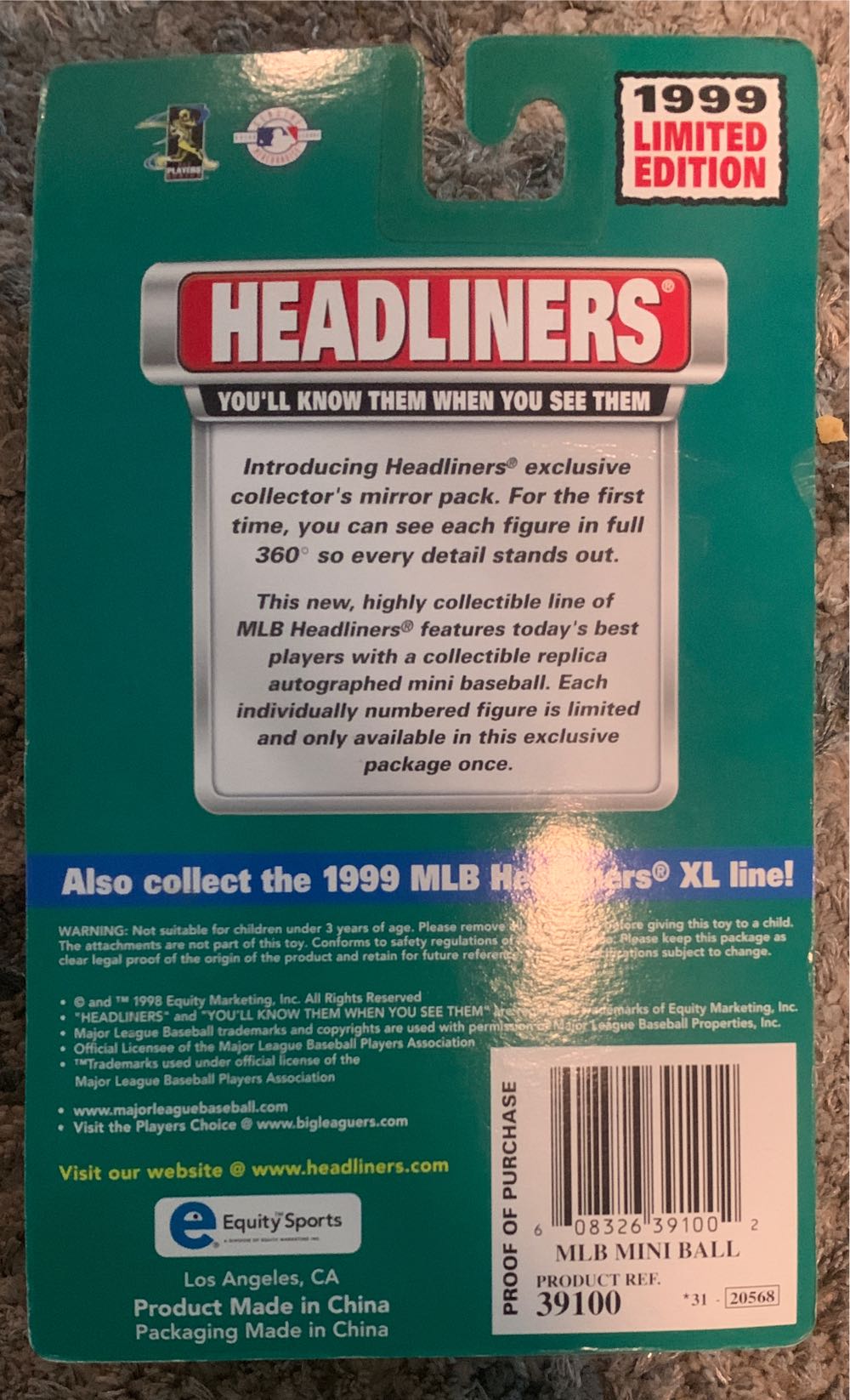 Vintage Le Mlb 3” Corinthian Headliners Limited Edition Cardinals Mlb Cubs Limited New Headliners Limited Sammy  Chicago Sosa 3.5”  action figure collectible [Barcode 608326391002] - Main Image 2