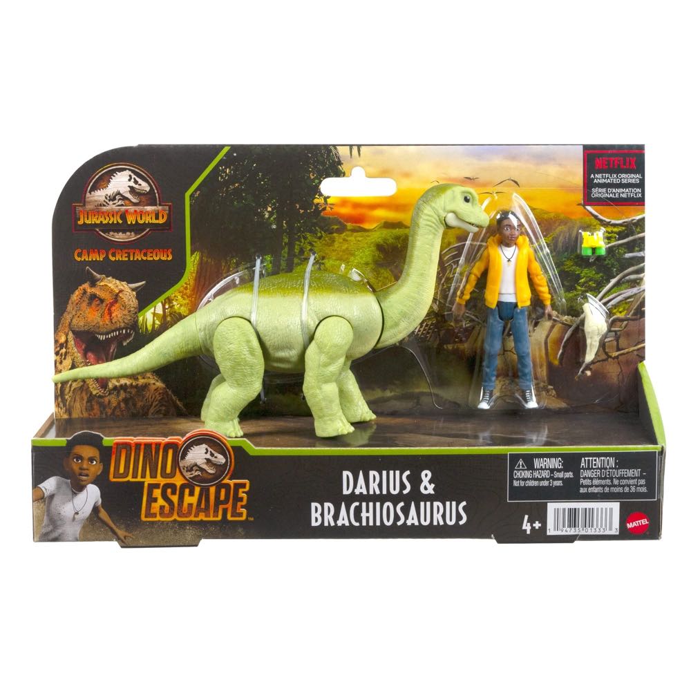 Jurassic World: Brachiosaurus (green) - Mattel (Jurassic World: Camp Cretaceous: Dino Escape: Super Colossal) action figure collectible - Main Image 2