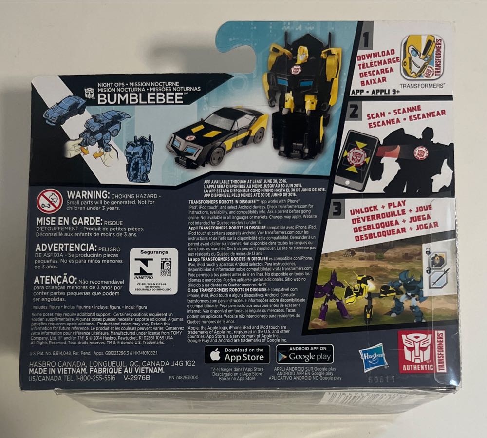 Night Ops Bumblebee - Hasbro (Transformers: Robots In Disguise) action figure collectible [Barcode 630509314133] - Main Image 2