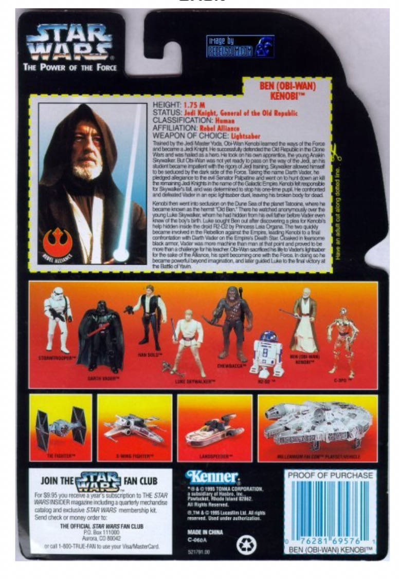 Star Wars: Obi-Wan (Ben) Kenobi - Kenner (Power of The Force 2) action figure collectible - Main Image 4