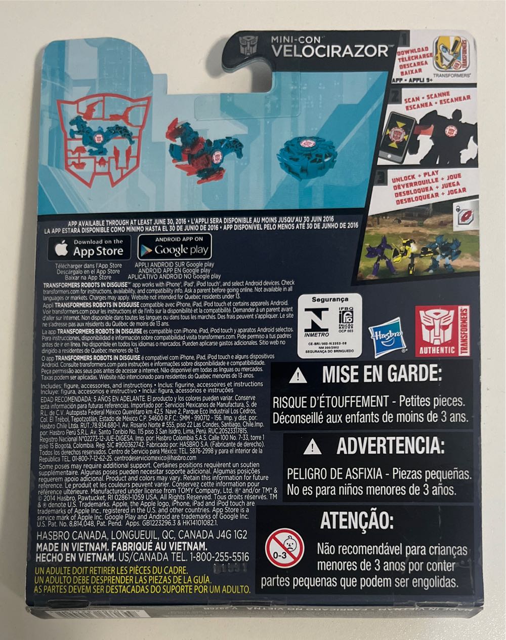 Mini-con Velocirazor - Hasbro (Transformers: Robots In Disguise) action figure collectible [Barcode 630509324491] - Main Image 2