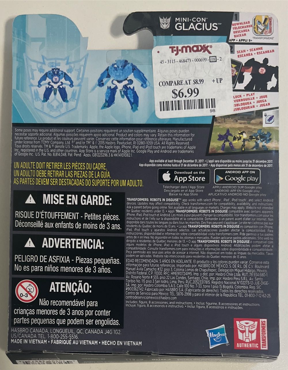 Mini-con Glacius - Hasbro (Transformers: Robots In Disguise) action figure collectible [Barcode 630509386734] - Main Image 2