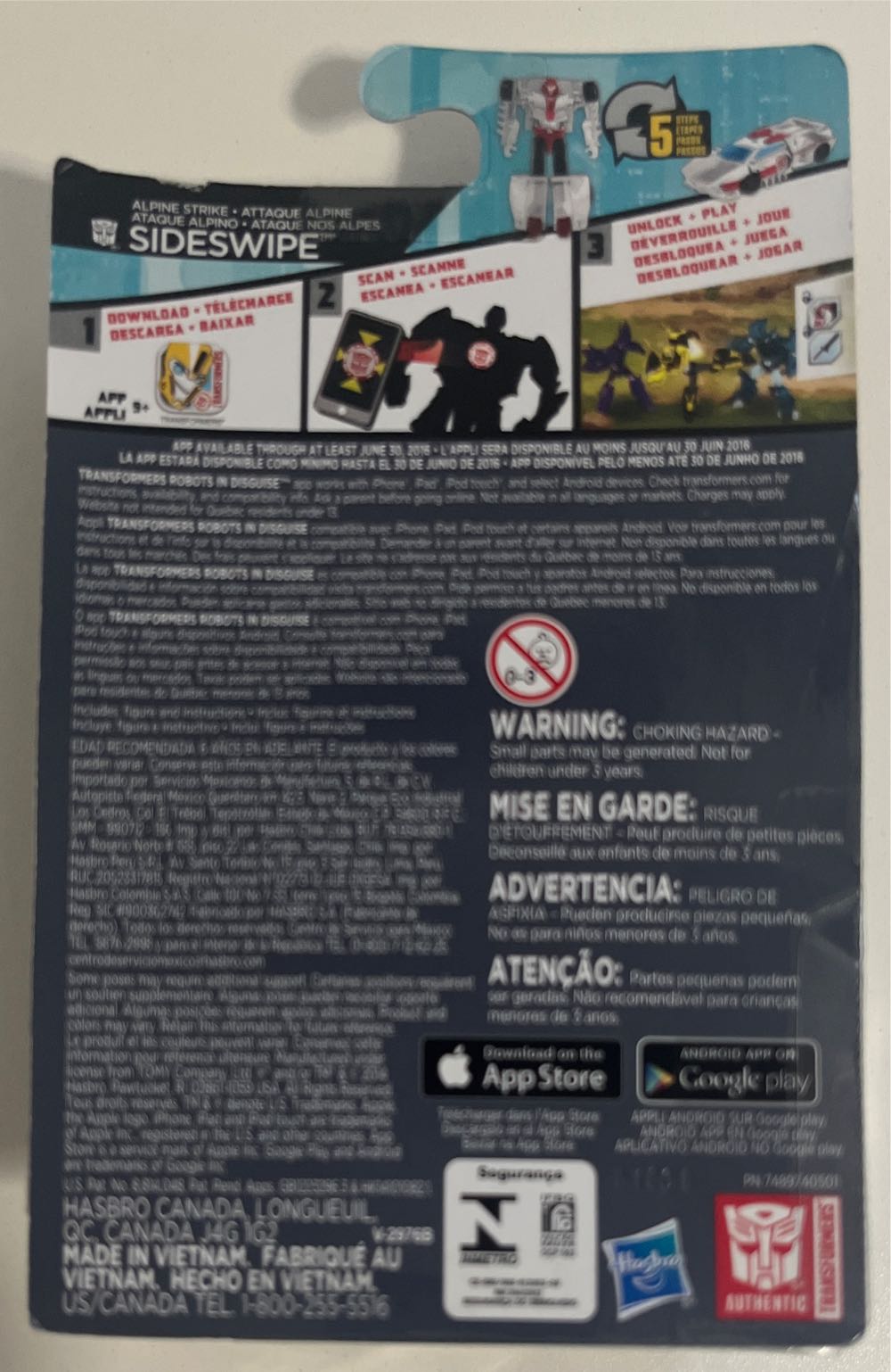 Alpine Strike Sideswipe - Hasbro (Transformers: Robots In Disguise) action figure collectible [Barcode 630509313990] - Main Image 2