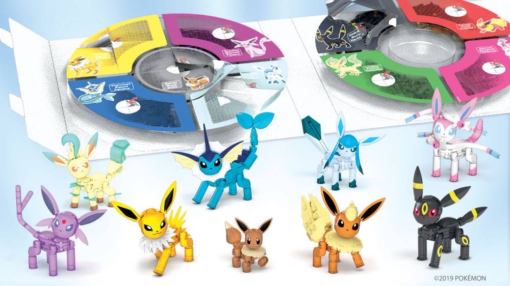 Pokémon - Mega Pokemon Action Figures Eevee Evolution With 9 Poseable Characters - Mega Bloks (Pokémon) action figure collectible [Barcode 887961770582] - Main Image 3