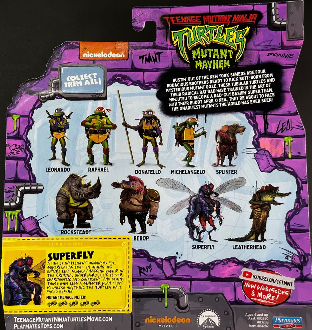 Superfly - Playmates Toys (Teenage Mutant Ninja Turtles: Mutant Mayhem) action figure collectible - Main Image 2