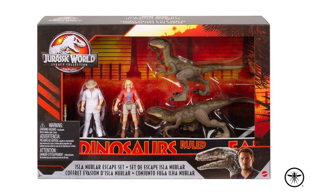 Jurassic World: Velociraptor (tan - crouching) - Mattel (Jurassic World: Legacy Collection) action figure collectible - Main Image 2
